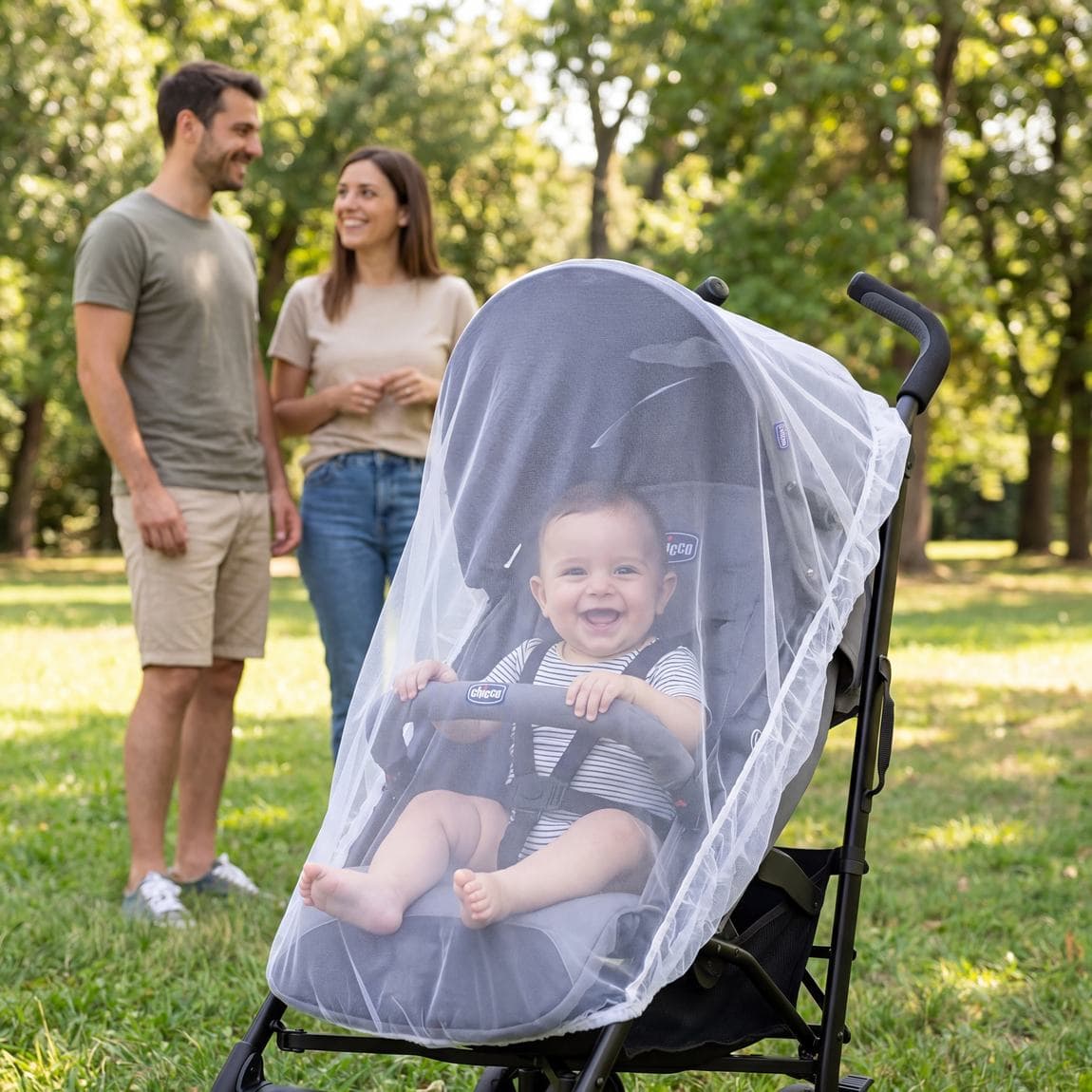 Bambino Carello pram net, front view